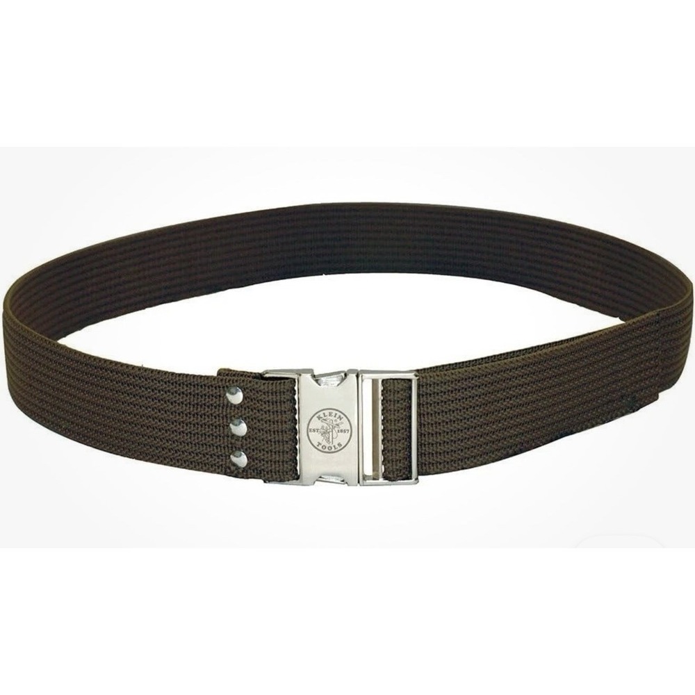 Klein 5225 Heavy-Duty Electrician Tool Belt  2-Inch Wide Adjustable Fit Brown